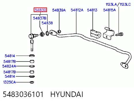 Стойка переднего стабилизатора 5483036101 Hyundai/Kia