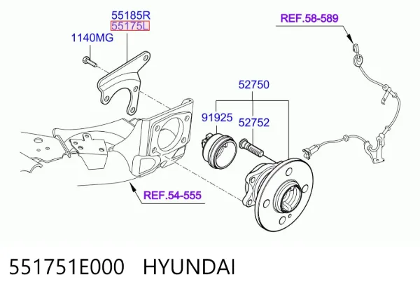 551751E000 Hyundai/Kia