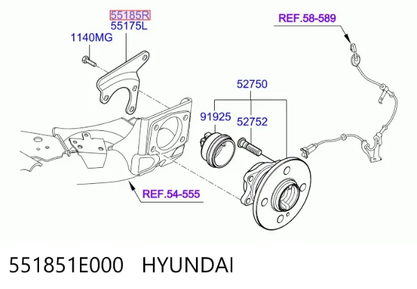  551851E000 Hyundai/Kia