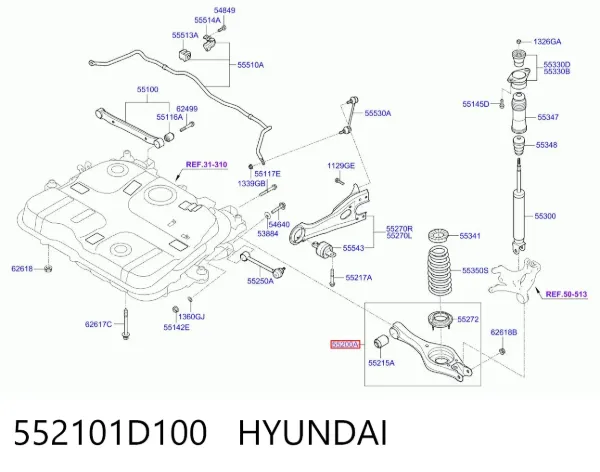  552101D100 Hyundai/Kia