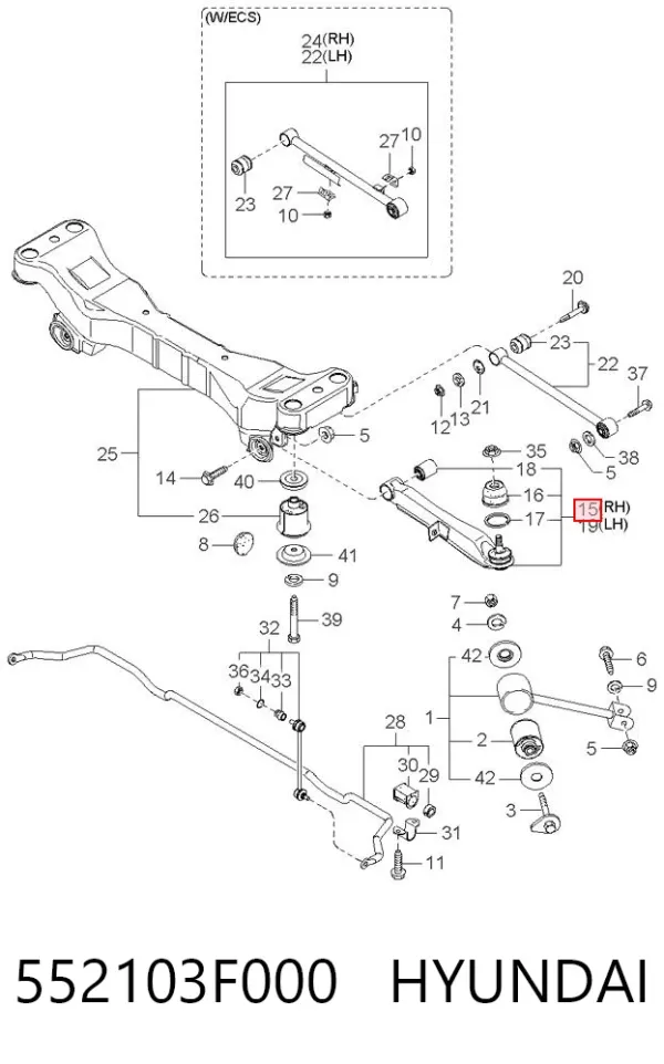  552103F000 Hyundai/Kia