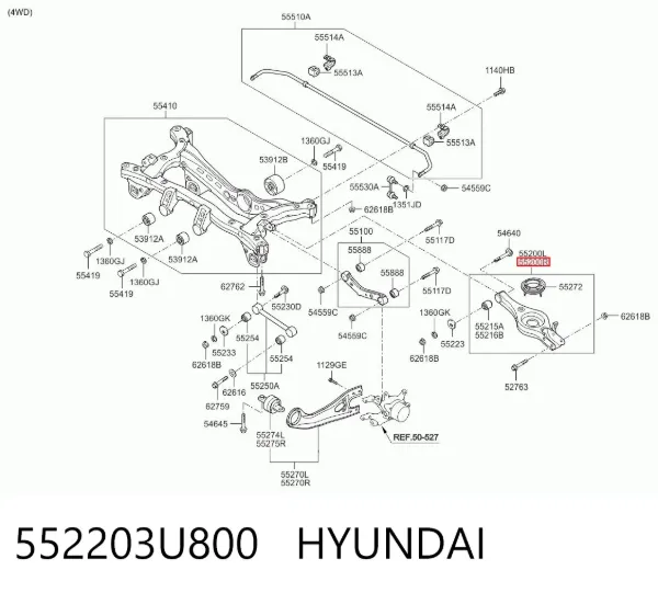  552203U800 Hyundai/Kia