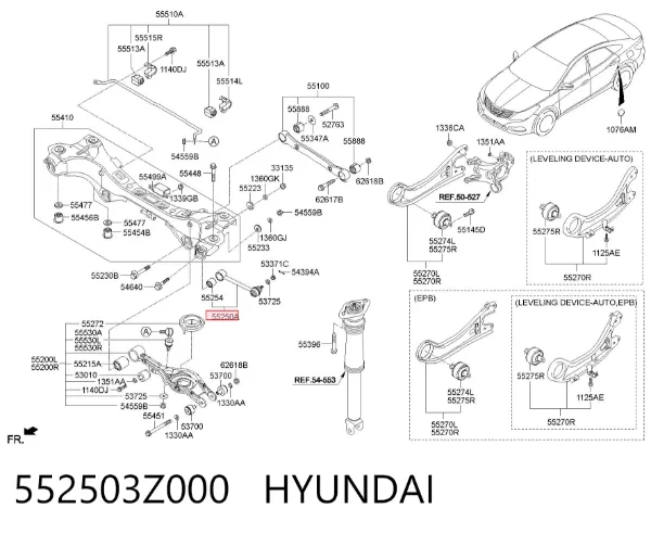 Тяга поперечная задней подвески 552503Z000 Hyundai/Kia