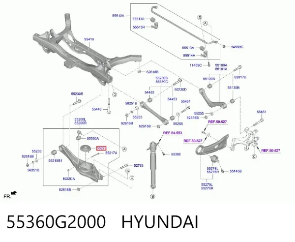 Проставка передней нижней пружины 55360G2000 Hyundai/Kia