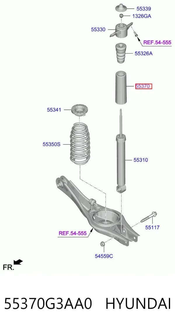 Пыльник заднего амортизатора 55370G3AA0 Hyundai/Kia
