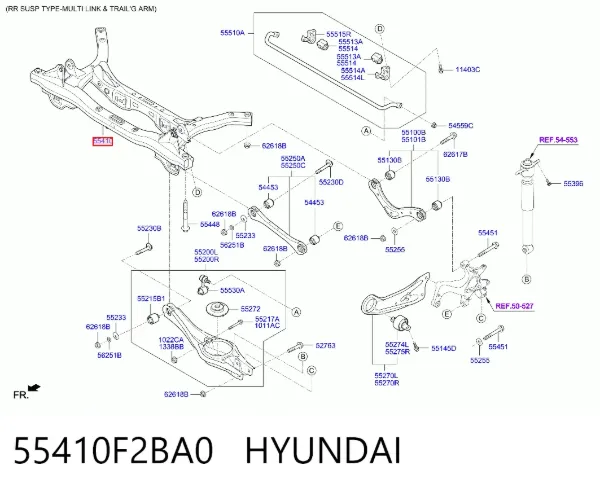 Подрамник задний Hyundai Elantra VI