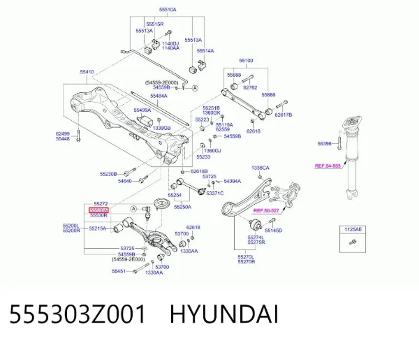 Стойка заднего стабилизатора 555303Z001 Hyundai/Kia