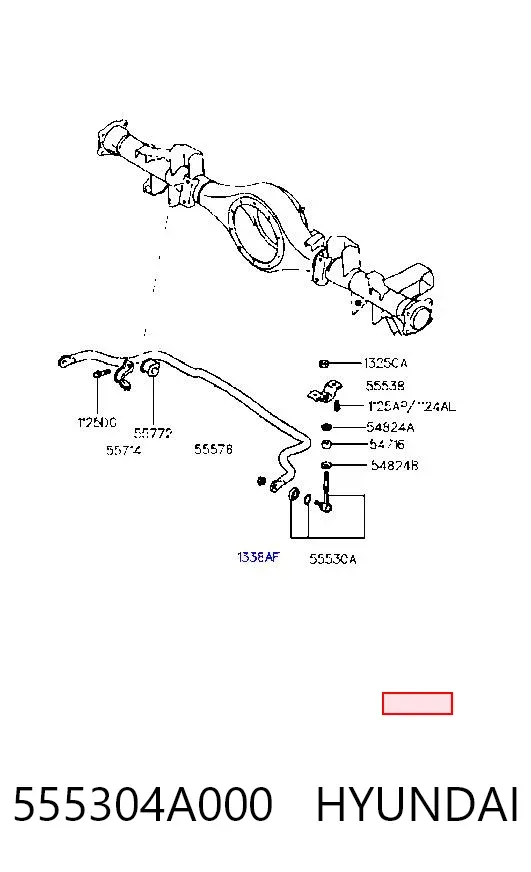 Стойка заднего стабилизатора 555304A000 Hyundai/Kia