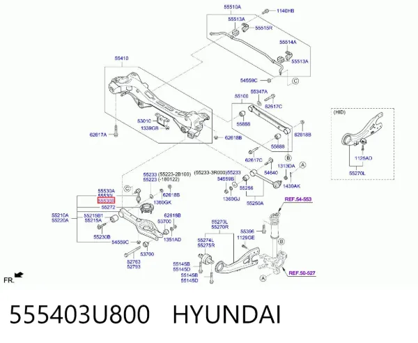 Стойка заднего стабилизатора 555403U800 Hyundai/Kia