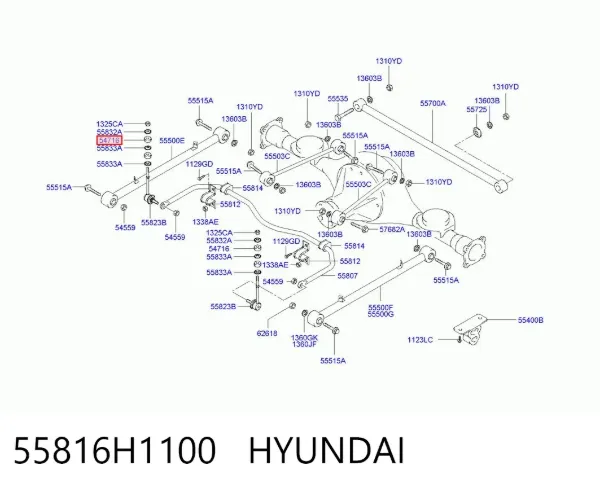 Втулка стойки переднего стабилизатора 55816H1100 Hyundai/Kia