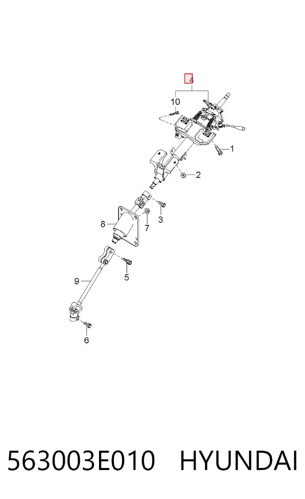 Рулевая колонка 563003E010 Hyundai/Kia