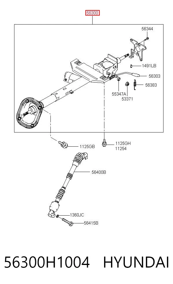 Рулевая колонка 56300H1004 Hyundai/Kia