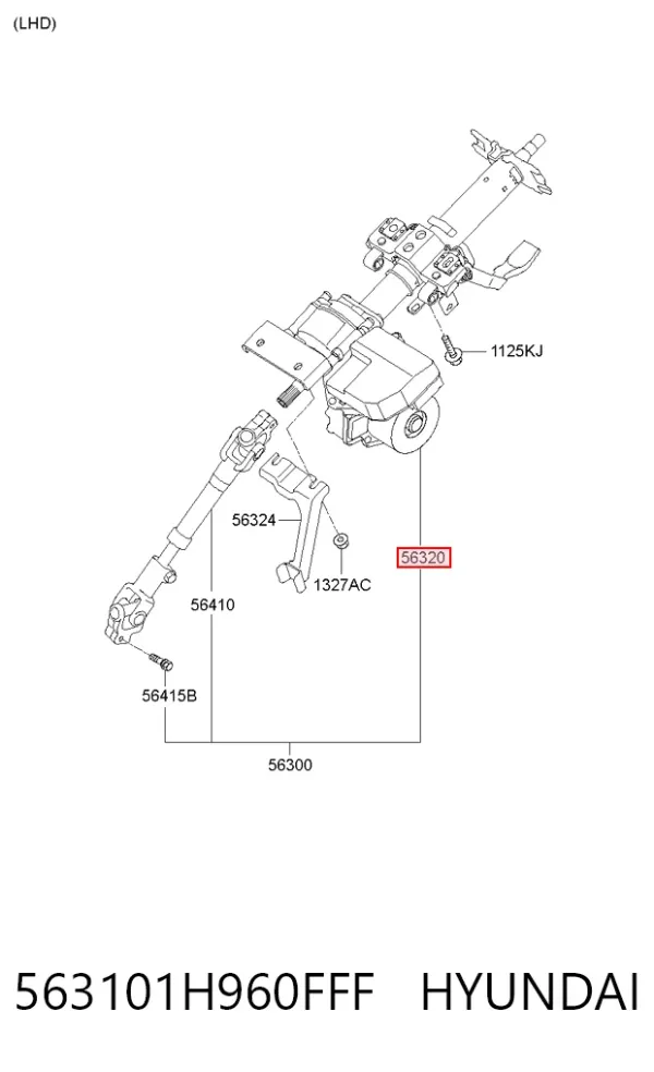 Рулевая колонка 563101H960FFF Hyundai/Kia