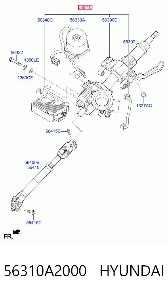Рулевая колонка 56310A2000 Hyundai/Kia