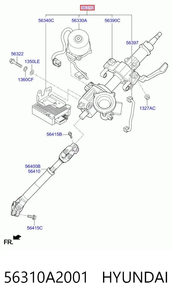 Рулевая колонка 56310A2001 Hyundai/Kia
