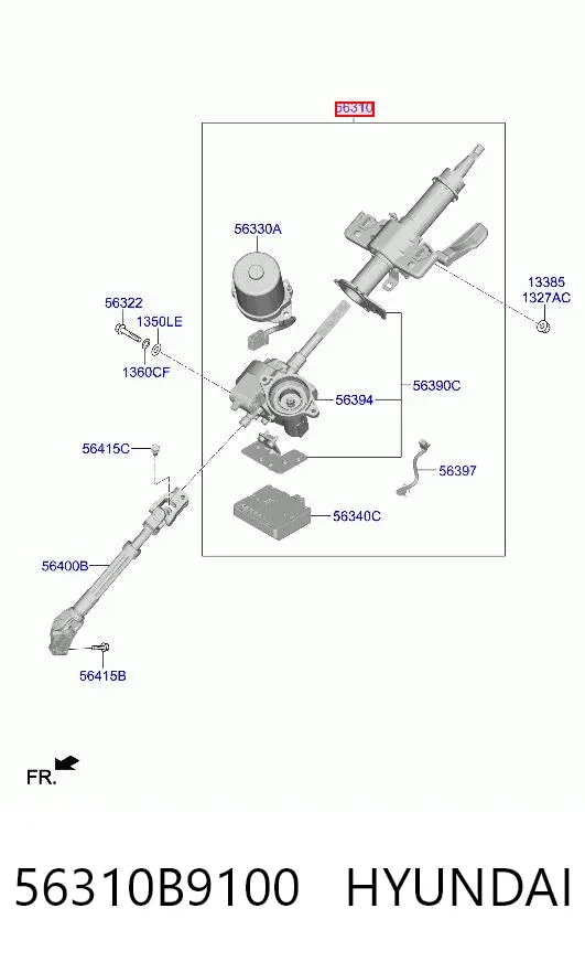 Рулевая колонка 56310B9100 Hyundai/Kia