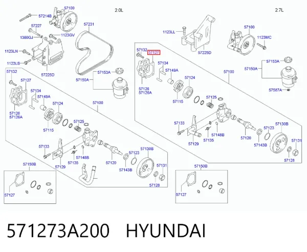  571273A200 Hyundai/Kia