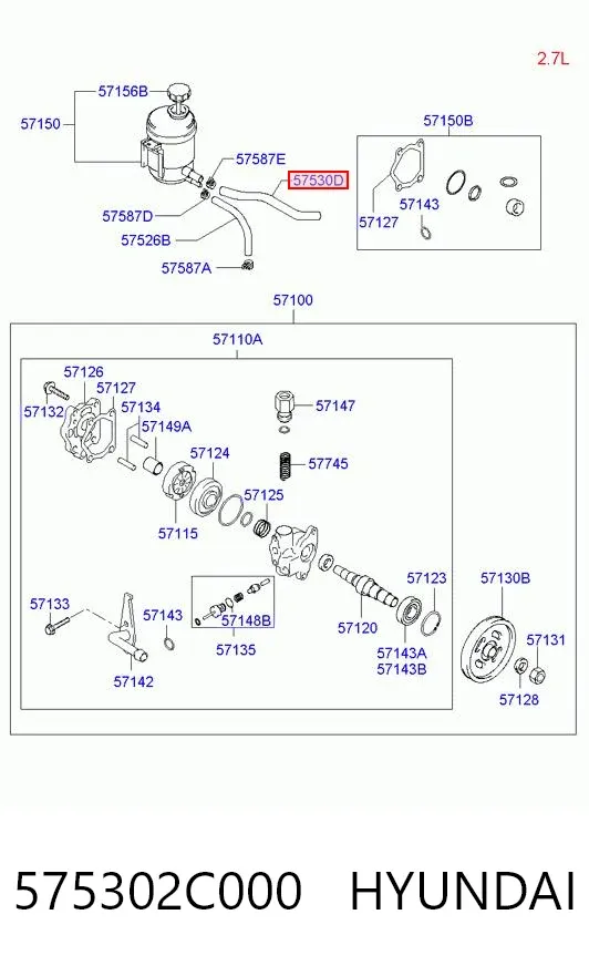  575302C000 Hyundai/Kia