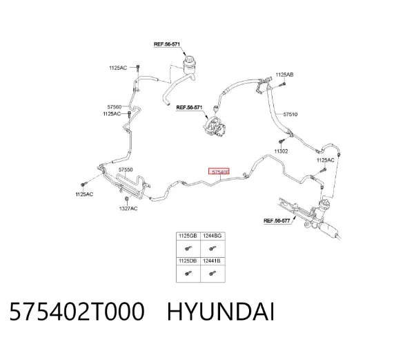  575402T000 Hyundai/Kia