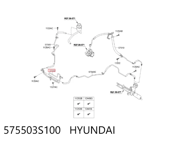  575503S100 Hyundai/Kia