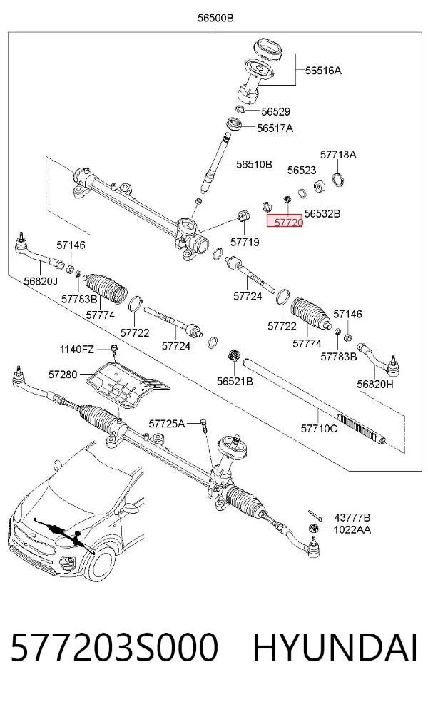  577203S000 Hyundai/Kia