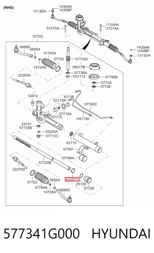  577341G000 Hyundai/Kia