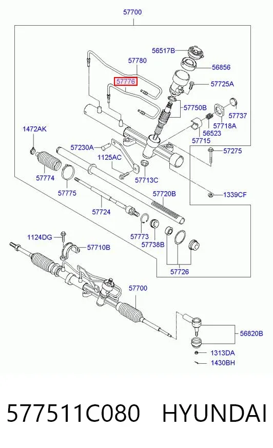  577511C080 Hyundai/Kia