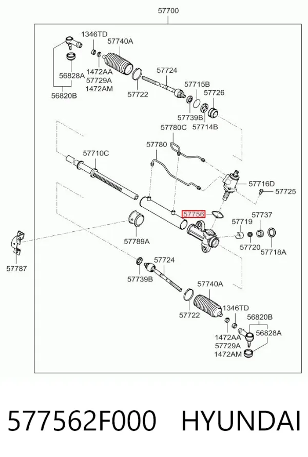  577562F000 Hyundai/Kia