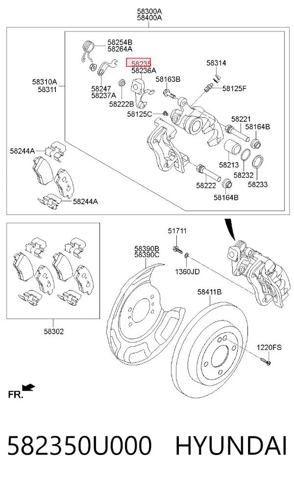  582350U000 Hyundai/Kia