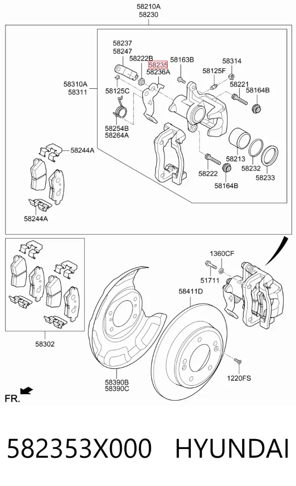  582353X000 Hyundai/Kia