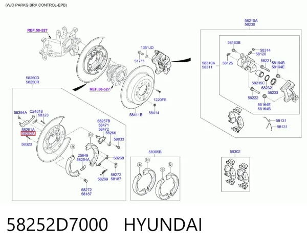  58252D7000 Hyundai/Kia