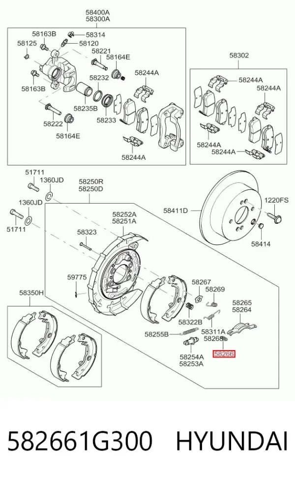  582661G300 Hyundai/Kia