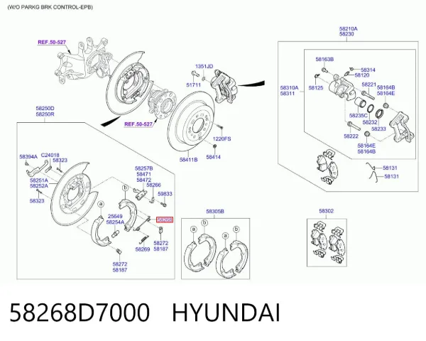  58268D7000 Hyundai/Kia