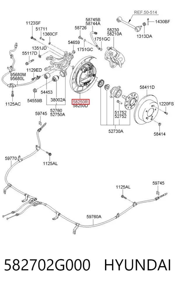  582702G000 Hyundai/Kia