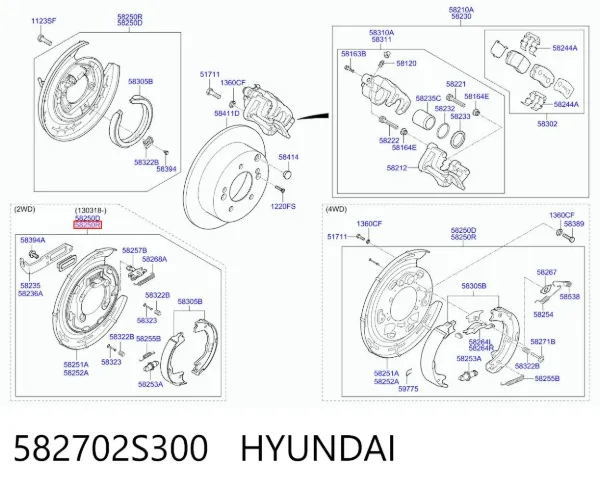 582702S300 Hyundai/Kia