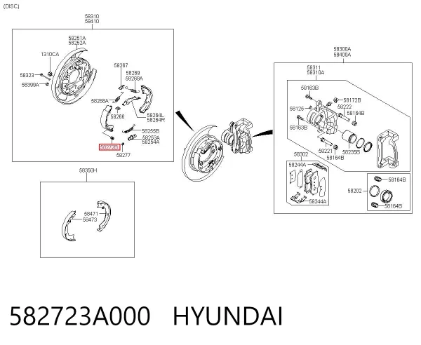  582723A000 Hyundai/Kia