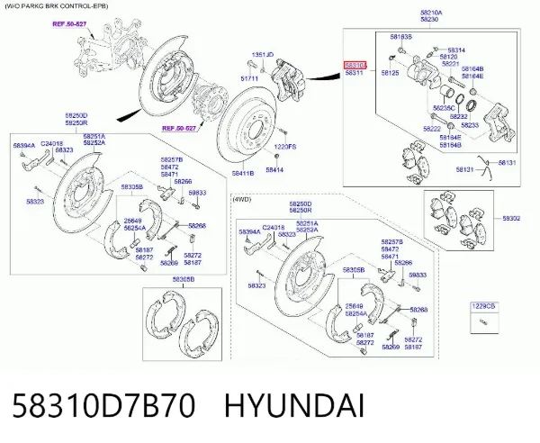  58310D7B70 Hyundai/Kia
