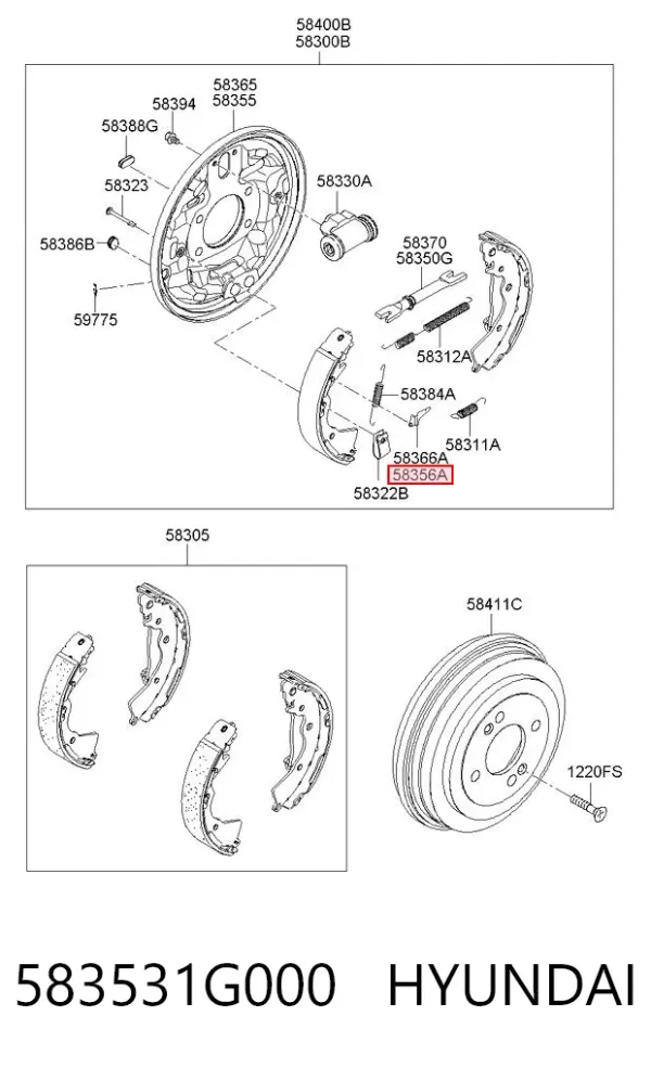  583531G000 Hyundai/Kia