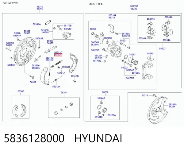  5836128000 Hyundai/Kia