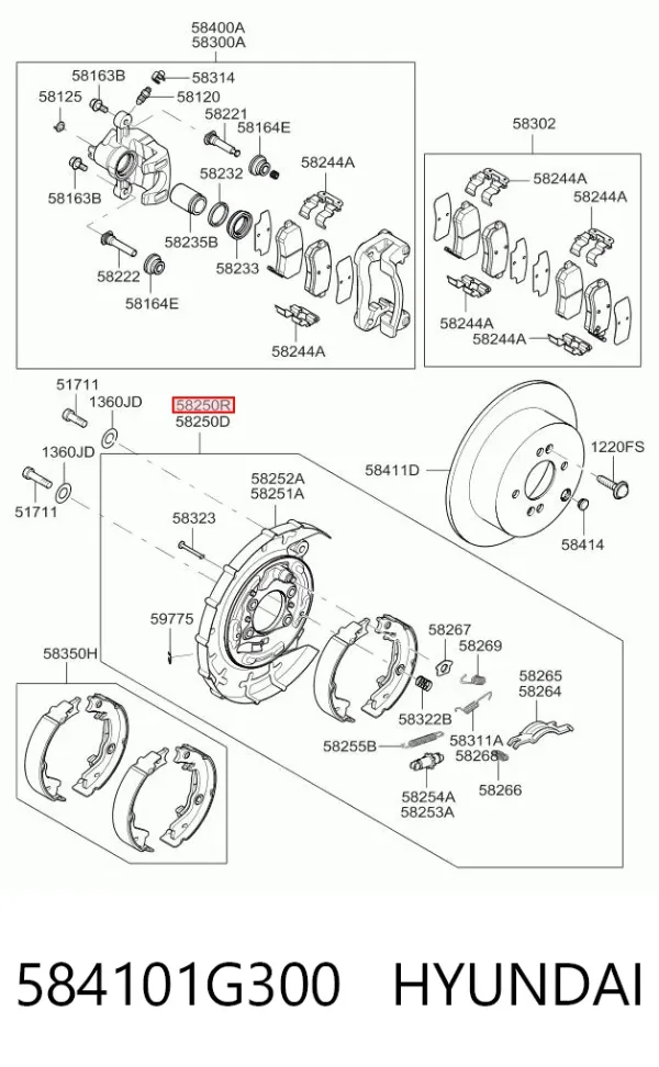  584101G300 Hyundai/Kia