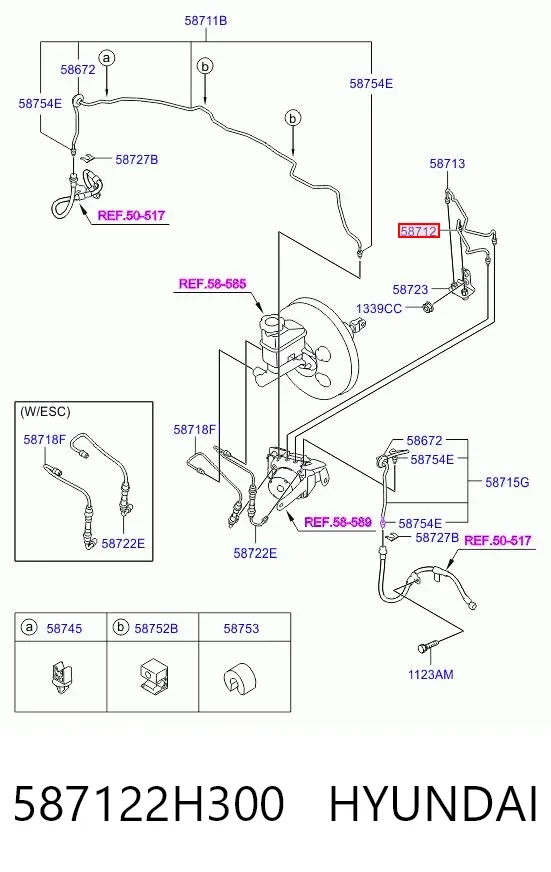  587122H300 Hyundai/Kia