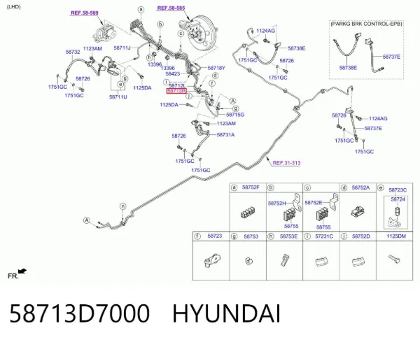  58713D7000 Hyundai/Kia