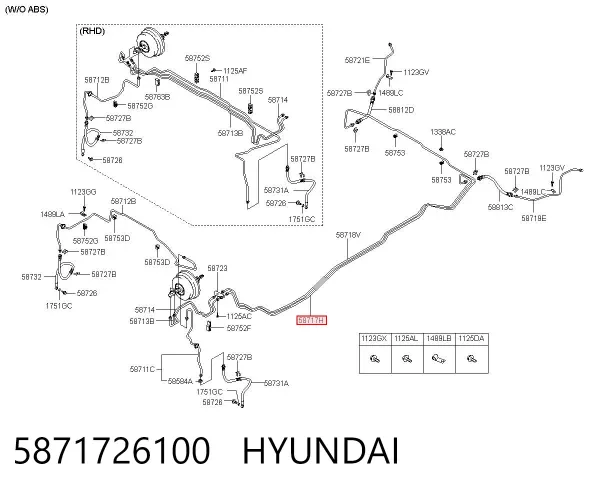  5871726100 Hyundai/Kia