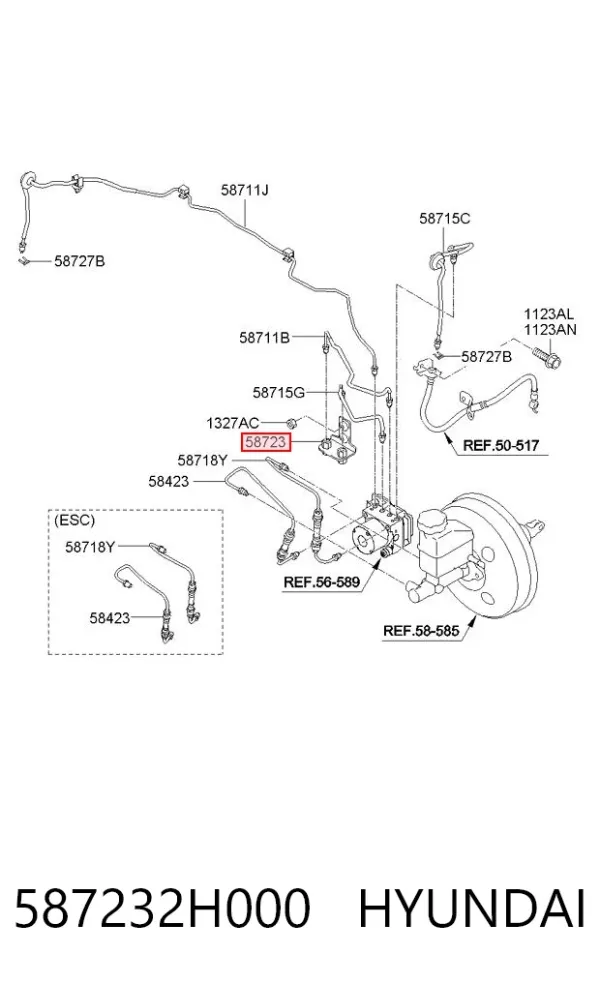  587232H000 Hyundai/Kia