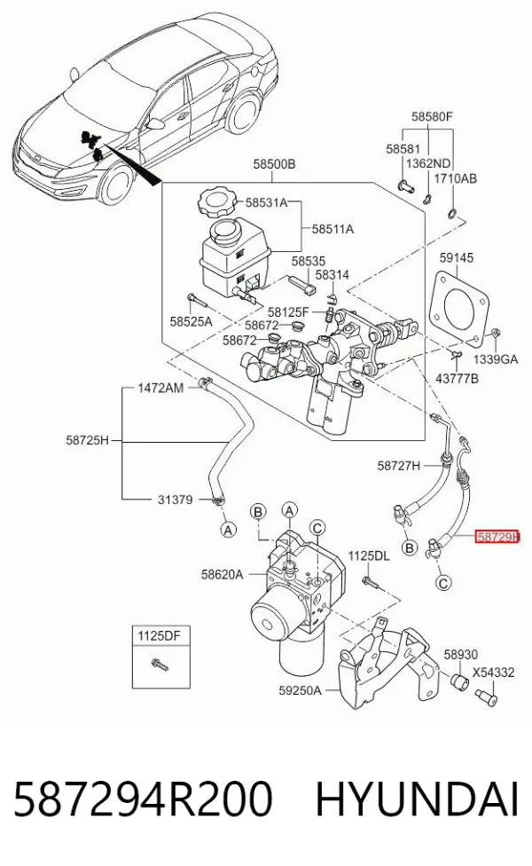  587294R200 Hyundai/Kia