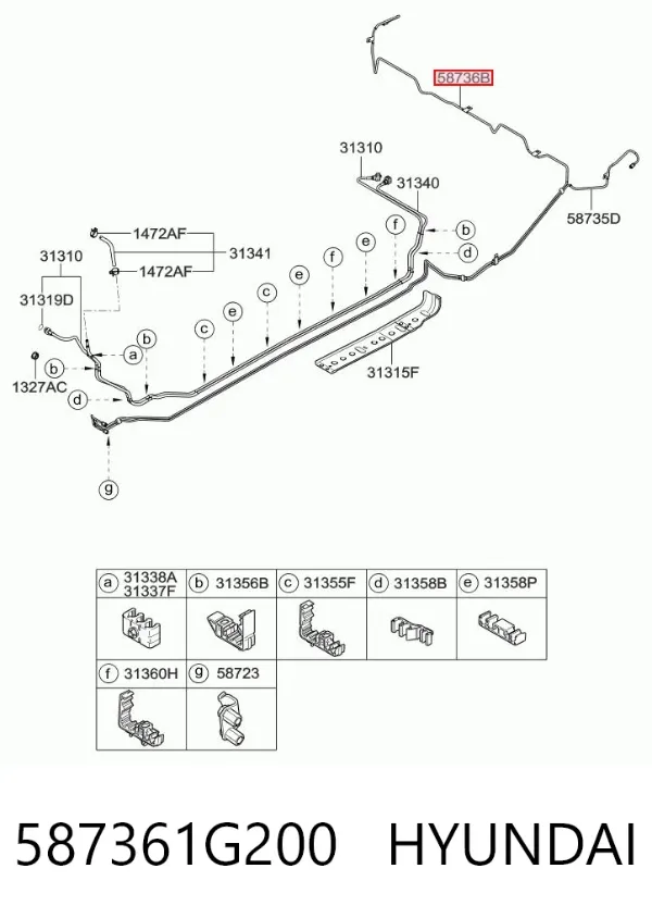  587361G200 Hyundai/Kia