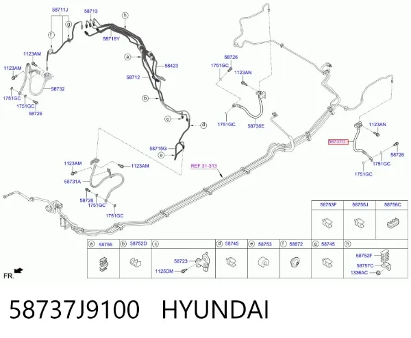  58737J9100 Hyundai/Kia