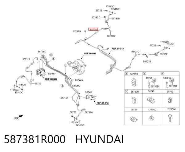  587381R000 Hyundai/Kia