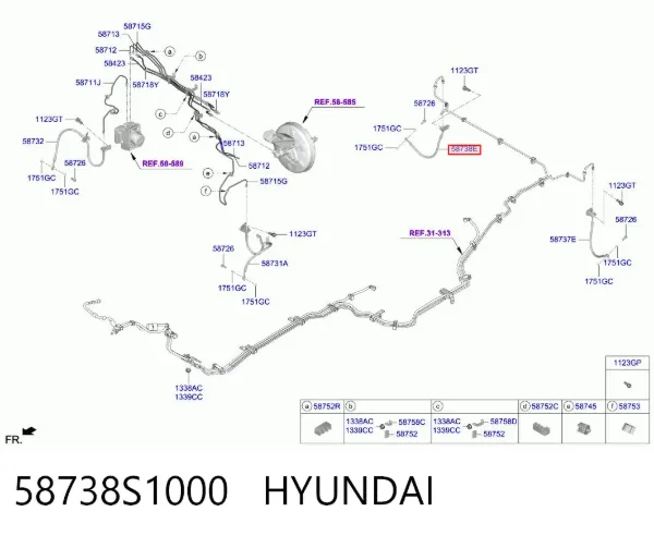  58738S1000 Hyundai/Kia