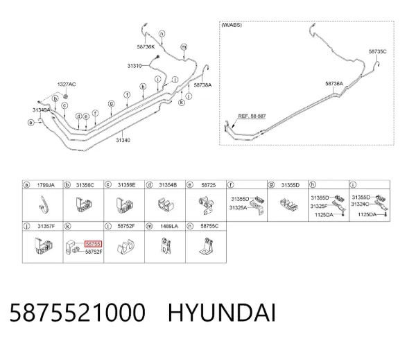  5875521000 Hyundai/Kia